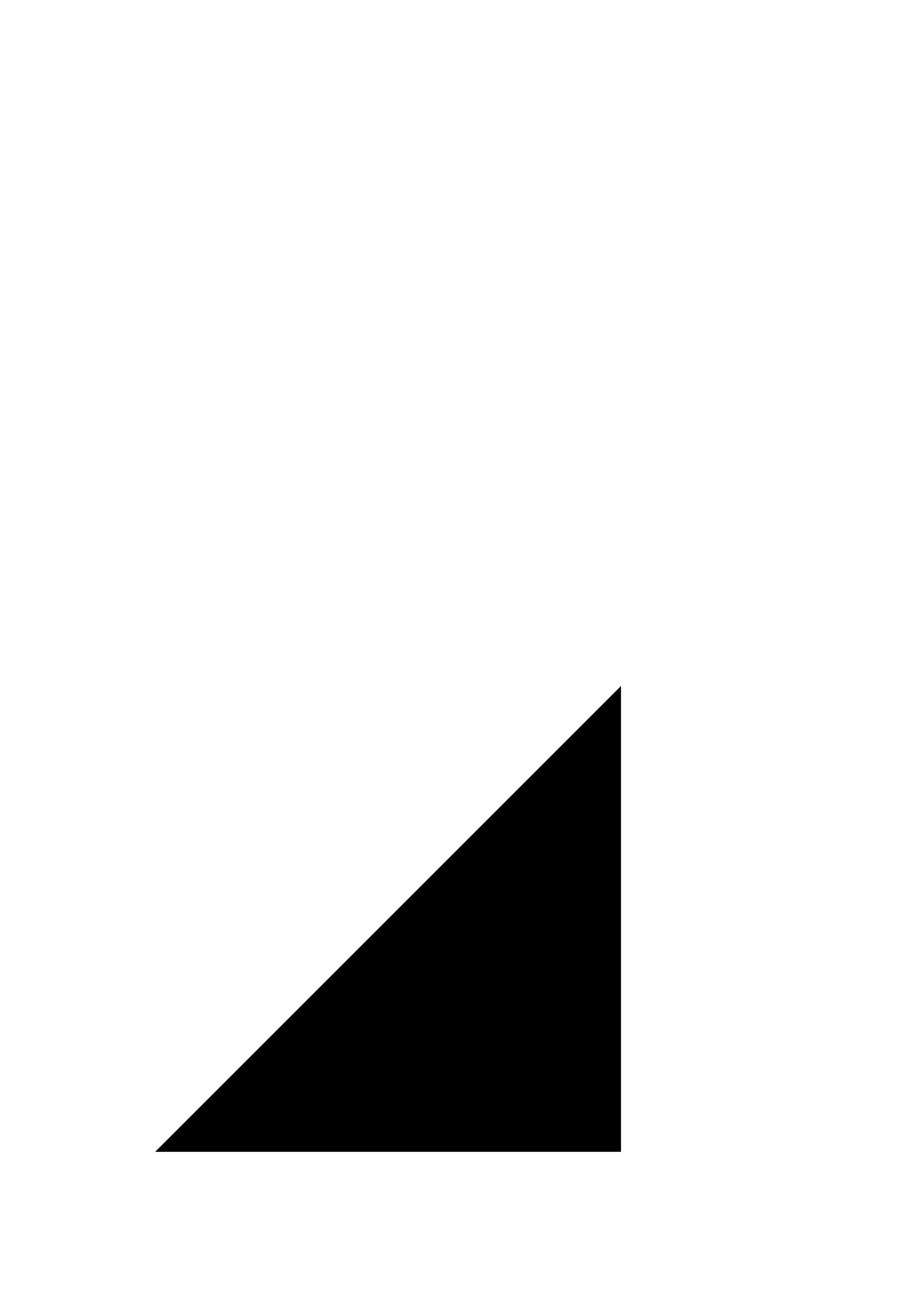 A filled triangle